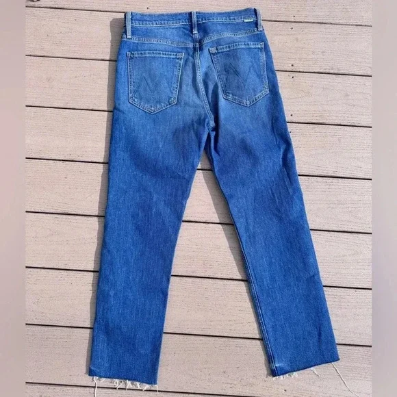 Mother The Tomcat Ankle Fray Jeans in globe trotter 27 - Picture 5 of 12